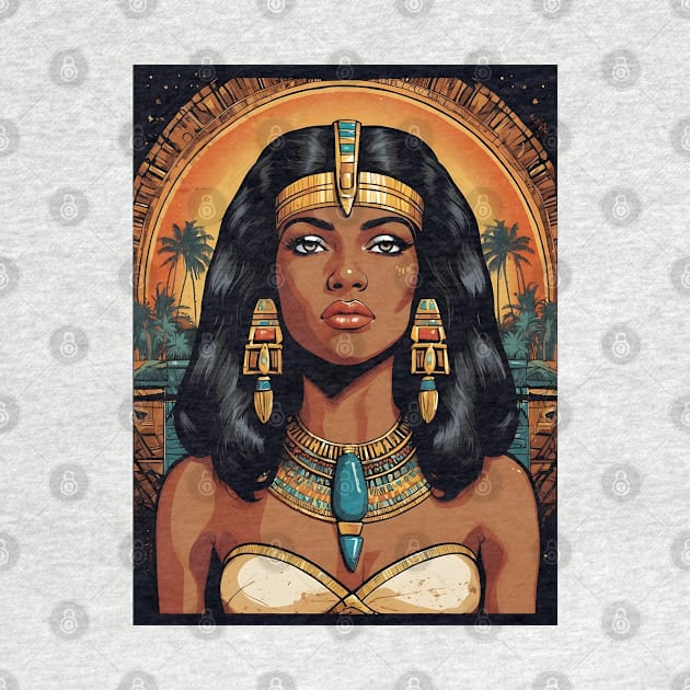 Black Cleopatra Art by VivaLaRetro